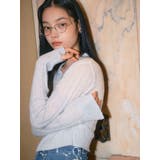 フロントジップバイカラーニット | CALNAMUR | 詳細画像3 