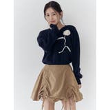 オーガンコサージュVネックニット | CALNAMUR | 詳細画像16 