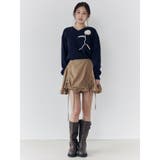 オーガンコサージュVネックニット | CALNAMUR | 詳細画像26 