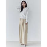 オーガンコサージュVネックニット | CALNAMUR | 詳細画像31 