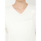 オーガンコサージュVネックニット | CALNAMUR | 詳細画像44 