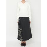 オーガンコサージュVネックニット | CALNAMUR | 詳細画像49 