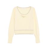 コサージュリボンコンパクトニット | CALNAMUR | 詳細画像35 