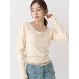 コサージュリボンコンパクトニット | CALNAMUR | 詳細画像7 