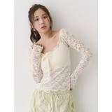 ピーチレースパットイントップス | CALNAMUR | 詳細画像12 