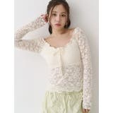 ピーチレースパットイントップス | CALNAMUR | 詳細画像14 