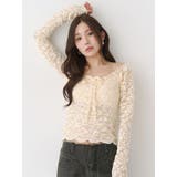 ピーチレースパットイントップス | CALNAMUR | 詳細画像5 