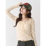 ピーチレースパットイントップス | CALNAMUR | 詳細画像9 