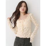 イエロー | ピーチレースパットイントップス | CALNAMUR