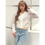 ファンシーヤーンクラシカルニットカーディガン | CALNAMUR | 詳細画像31 