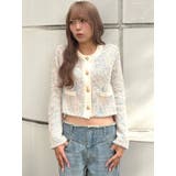 ファンシーヤーンクラシカルニットカーディガン | CALNAMUR | 詳細画像32 