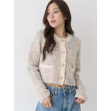 ファンシーヤーンクラシカルニットカーディガン | CALNAMUR | 詳細画像6 