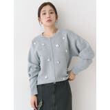 フロントジップビジューニットカーディガン | CALNAMUR | 詳細画像3 