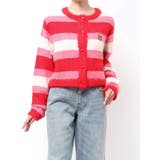 レッド | 【パワーパフ ガールズ】カラーボーダーニットカーデ | CALNAMUR
