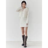 リボンジャガードカーディガン | CALNAMUR | 詳細画像18 