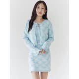 リボンジャガードカーディガン | CALNAMUR | 詳細画像3 