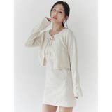 リボンジャガードカーディガン | CALNAMUR | 詳細画像8 