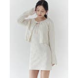 リボンジャガードカーディガン | CALNAMUR | 詳細画像9 