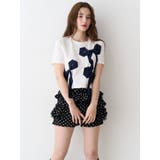 バイカラー3ＤリボンＴシャツ | CALNAMUR | 詳細画像5 