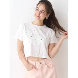 ホワイト | パッチワークデザインＴシャツ | CALNAMUR