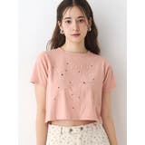 ピンク | パッチワークデザインＴシャツ | CALNAMUR