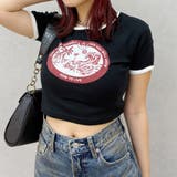 リンガーグラフィックショートTシャツ | EVRIS | 詳細画像1 