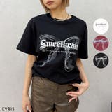 フロントリボングラフィックBIG Tシャツ | EVRIS | 詳細画像1 