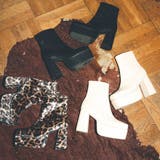 レザーライクチャンキーブーツ | EVRIS | 詳細画像1 