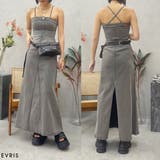 【美シルエット！】デニムベアロングワンピース | EVRIS | 詳細画像1 