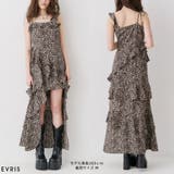 【SNS万バズワンピ】フリルショルダーアシンメトリーロングワンピース | EVRIS | 詳細画像1 