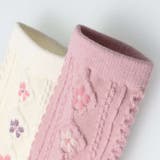 お花フロート編クルーソックス・靴下 11cm～20cm B13305 | こどもの森e-shop | 詳細画像4 