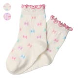 リボン柄クルーソックス・靴下 | こどもの森e-shop | 詳細画像1 