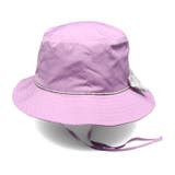 花柄リボン日よけ付撥水ハット・帽子 50cm～56cm B33405 | こどもの森e-shop | 詳細画像4 