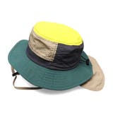 配色切替日よけ付撥水ハット・帽子 50cm~56cm B33406 | こどもの森e-shop | 詳細画像5
