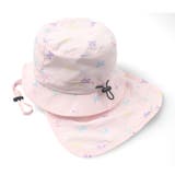 ピンク | 【WEB限定】リボン・恐竜総柄遮熱ハット・帽子 | こどもの森e-shop