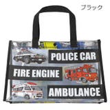 ブラック | 【WEB限定】働く車・恐竜・海の生き物柄プールバッグ | こどもの森e-shop