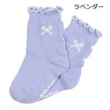 リボン柄メローフリルクルーソックス・靴下 | こどもの森e-shop | 詳細画像2