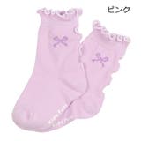 リボン柄メローフリルクルーソックス・靴下 | こどもの森e-shop | 詳細画像3