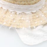 【WEB限定】レース・チュール付麦わら帽子ハット | こどもの森e-shop | 詳細画像7 
