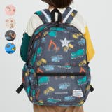 くま・働く車総柄リュック | こどもの森e-shop | 詳細画像1