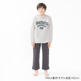 【WEB限定】カレッジ風プリントキルト長袖パジャマ | こどもの森e-shop | 詳細画像10 