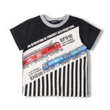 JR貨物電車ストライプ切替半袖Ｔシャツ | こどもの森e-shop | 詳細画像2 
