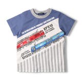 JR貨物電車ストライプ切替半袖Ｔシャツ | こどもの森e-shop | 詳細画像3 