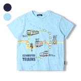 日本製在来線電車路線図半袖Tシャツ 90cm～130cm F32811 | こどもの森e-shop | 詳細画像1 