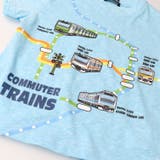 日本製在来線電車路線図半袖Tシャツ 90cm～130cm F32811 | こどもの森e-shop | 詳細画像7 
