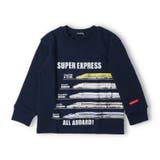 コン | 日本製新幹線電車プリントのびのび裏毛トレーナー | こどもの森e-shop