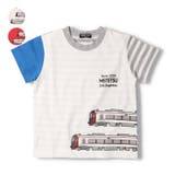 名鉄電車ボーダー配色半袖Tシャツ | こどもの森e-shop | 詳細画像1
