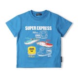 ブルー | JR新幹線電車蓄光プリント半袖Ｔシャツ | こどもの森e-shop