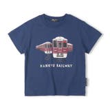 ネイビー | 阪急電車プリント半袖Tシャツ | こどもの森e-shop