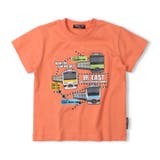 オレンジ | JR在来線電車路線図風プリントＴシャツ | こどもの森e-shop